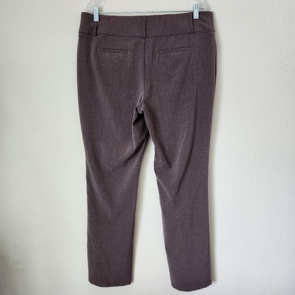 Apt. 9 Women's Business Casual Heathered Brown Trousers/Slacks/Pants, Size 14 - Picture 2 of 6